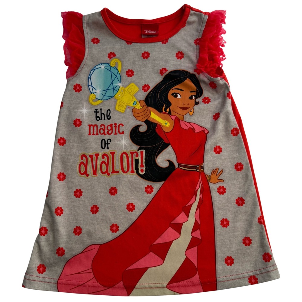 Y2K Disney Princess Elena Sparkle Nightgown Pajamas girls 2T